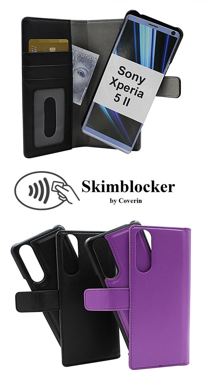 Skimblocker Magnet Fodral Sony Xperia 5 II (XQ-AS52) (Svart)